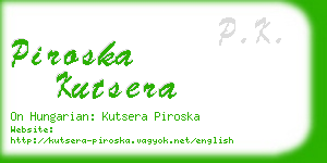 piroska kutsera business card